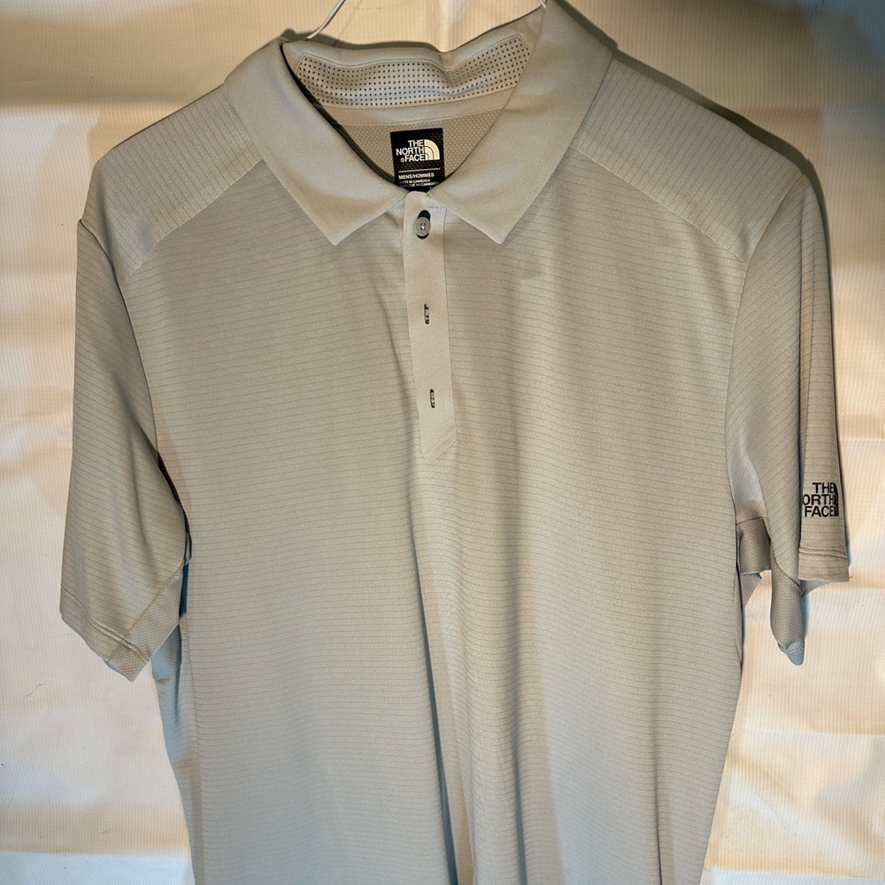 North Face Gray Large Polo Flash Dry Technology